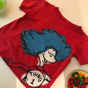 Dr. Seuss kids red thing 1 shirt.